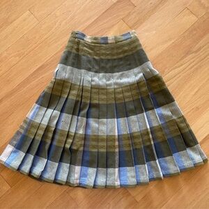 1950’s inside out wool pleated skirt~